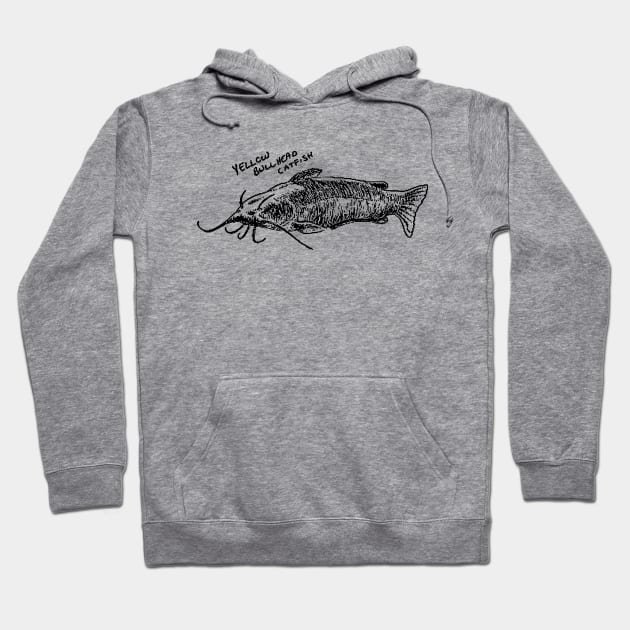 Yellow Bullhead Catfish Hoodie by scdesigns